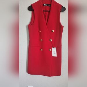 Zara Vest Red